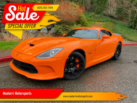 2014 Dodge SRT Viper for sale at Mudarri Motorsports in Kirkland WA