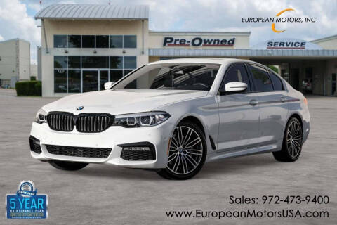 2018 BMW 5 Series for sale at European Motors Inc in Plano TX