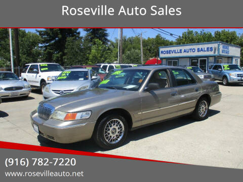 2001 Mercury Grand Marquis for sale at Roseville Auto Sales in Roseville CA