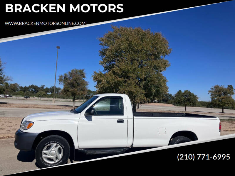 2003 Toyota Tundra for sale at BRACKEN MOTORS in San Antonio TX