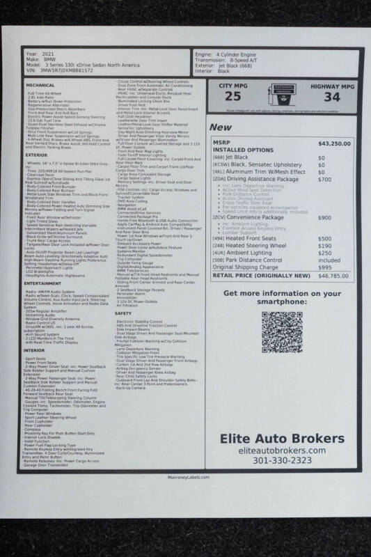 2021 BMW 3 Series 330i xDrive