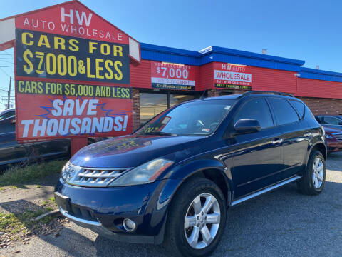 2007 Nissan Murano for sale at HW Auto Wholesale in Norfolk VA