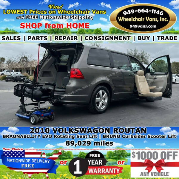 2010 Volkswagen Routan for sale at Wheelchair Vans Inc in Laguna Hills CA