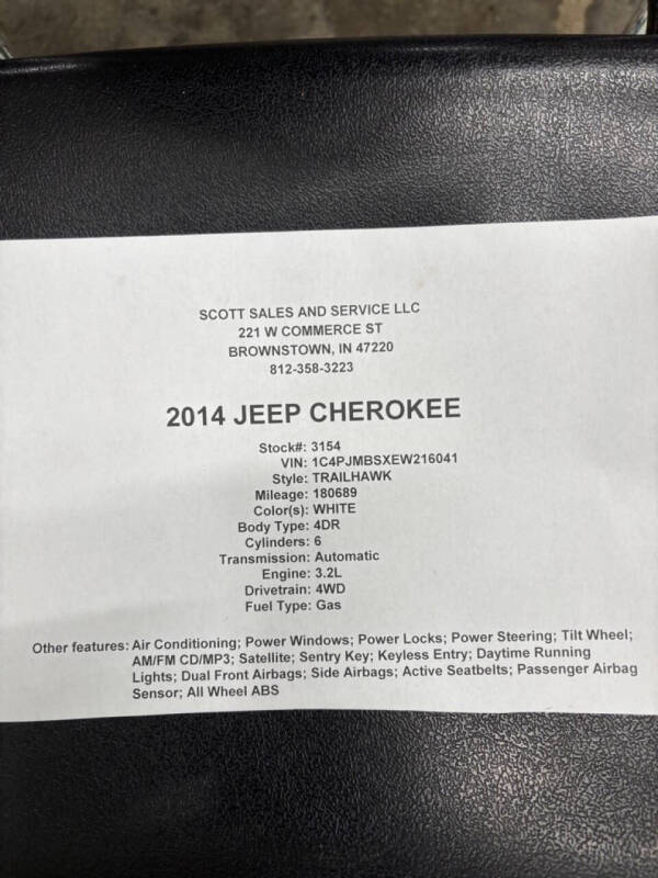 2014 Jeep Cherokee Trailhawk