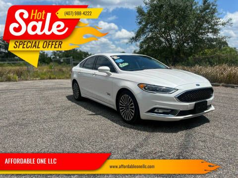 2018 Ford Fusion Energi for sale at AFFORDABLE ONE LLC in Orlando FL