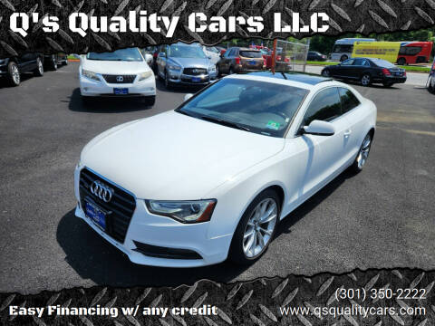 2014 Audi A5 for sale at Q's Quality Cars LLC in Capitol Heights MD