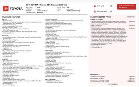 2017 Toyota 4Runner SR5