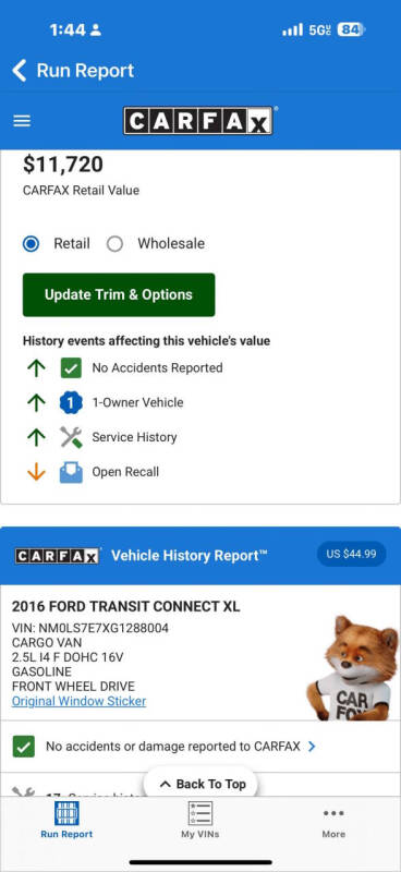 2016 Ford Transit Connect XL