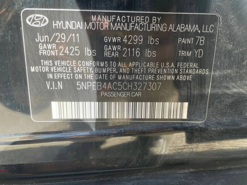 2012 Hyundai Sonata GLS