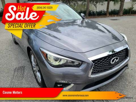 2020 Infiniti Q50 for sale at Cosmo Motors in Pompano Beach FL