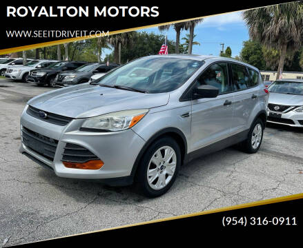 2014 Ford Escape for sale at ROYALTON MOTORS in Plantation FL