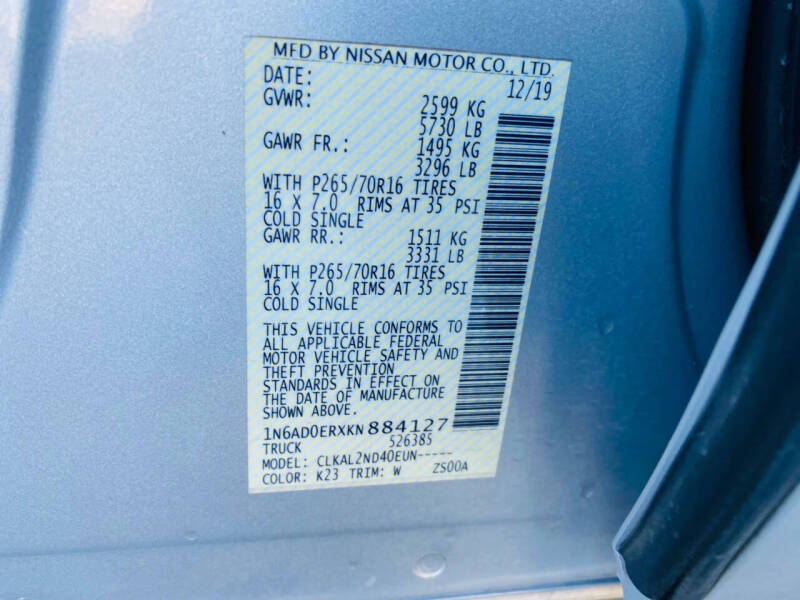 2019 Nissan Frontier