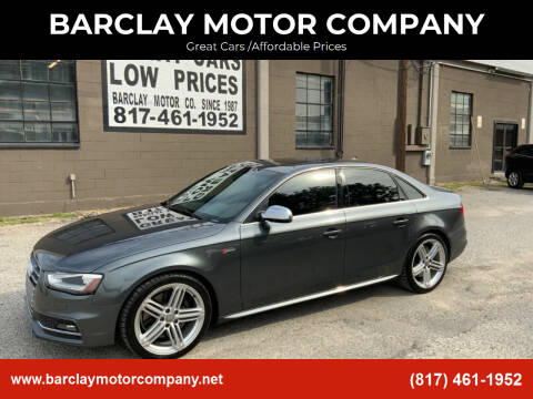 2015 Audi S4 for sale at BARCLAY MOTOR COMPANY in Arlington TX