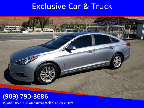2017 Hyundai Sonata for sale at Exclusive Car & Truck in Yucaipa CA