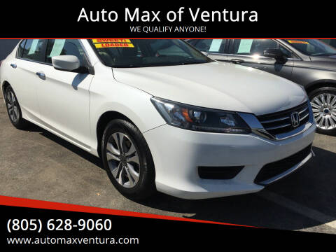 2015 Honda Accord for sale at Auto Max of Ventura in Ventura CA