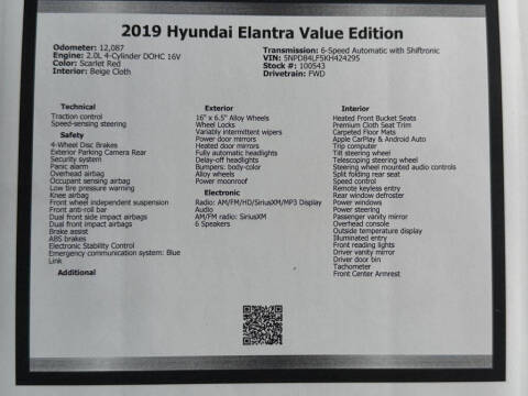 2019 Hyundai Elantra