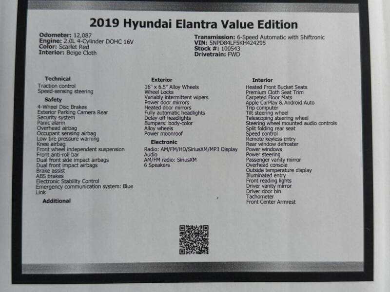 2019 Hyundai Elantra