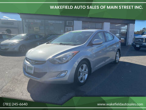 2013 Hyundai Elantra for sale at Wakefield Auto Sales of Main Street Inc. in Wakefield MA