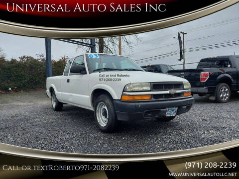 2003 Chevrolet S-10 for sale at Universal Auto Sales Inc in Salem OR