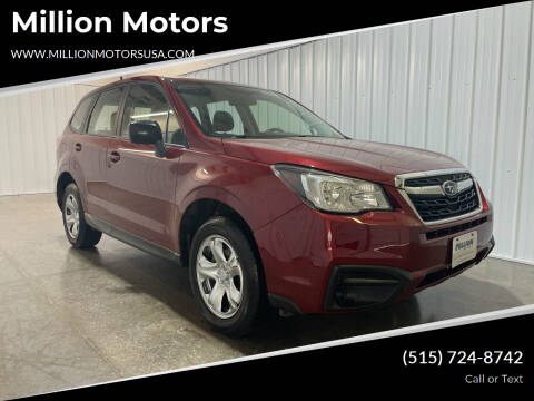2017 Subaru Forester for sale at Million Motors in Adel IA