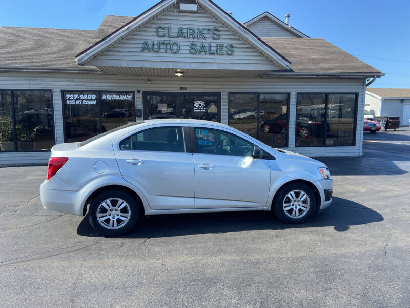 2013 Chevrolet Sonic for sale at Clarks Auto Sales in Middletown OH