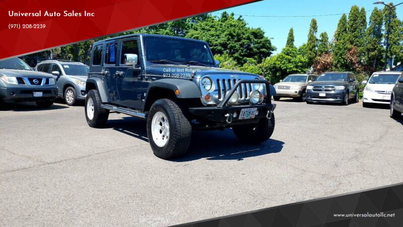 2008 Jeep Wrangler Unlimited for sale at Universal Auto Sales Inc in Salem OR