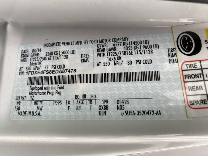 2014 Ford E-Series E-450 SD