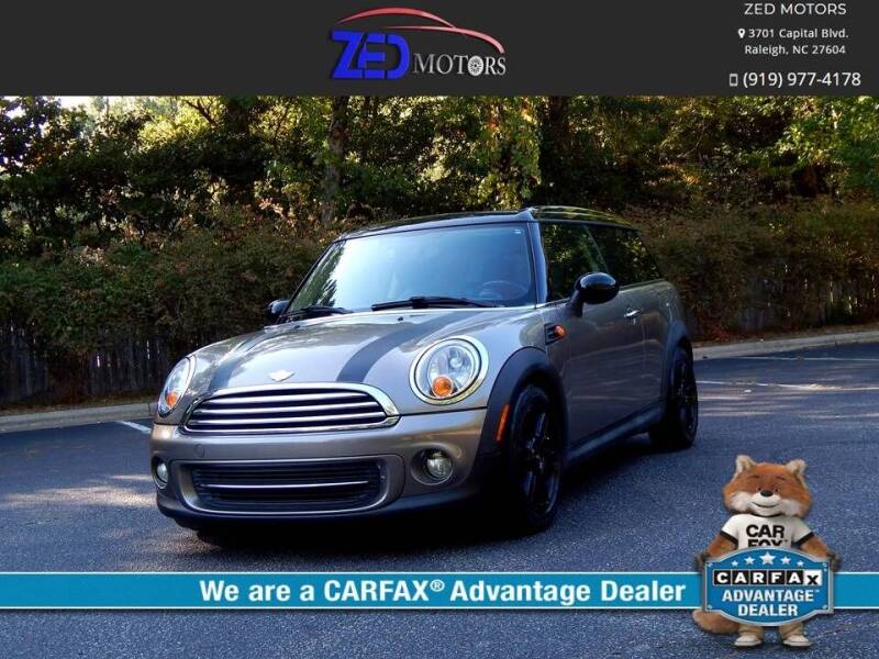 2013 MINI Clubman for sale at Zed Motors in Raleigh NC