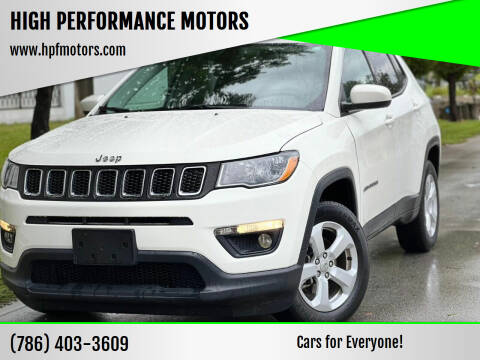 2019 Jeep Compass for sale at HIGH PERFORMANCE MOTORS in Hollywood FL