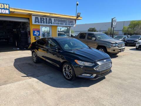 2017 Ford Fusion for sale at Aria Affordable Cars LLC in Arlington TX