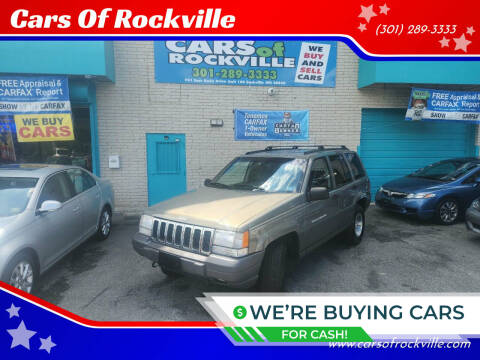 1996 Jeep Grand Cherokee for sale at Cars Of Rockville in Rockville MD