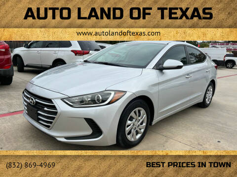 2017 Hyundai Elantra for sale at Auto Land Of Texas in Cypress TX