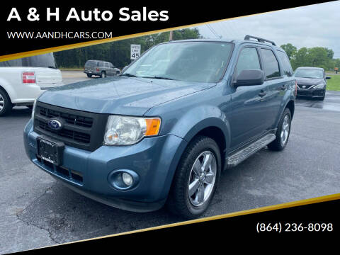 2012 Ford Escape for sale at A & H Auto Sales in Greenville SC
