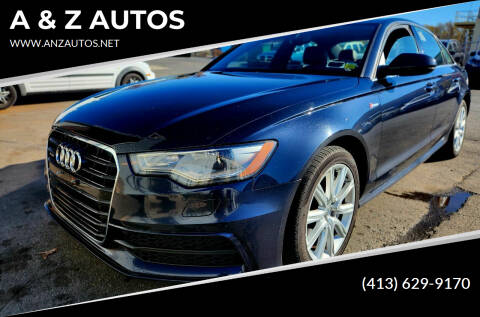 2013 Audi A6 for sale at A & Z AUTOS in Westfield MA