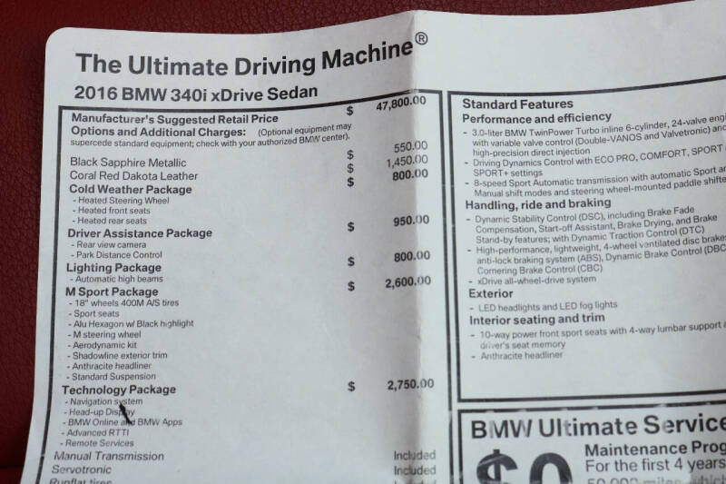 2016 BMW 3 Series 340i xDrive