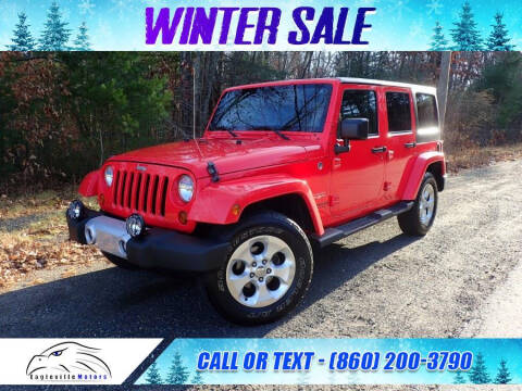 2013 Jeep Wrangler Unlimited for sale at EAGLEVILLE MOTORS LLC in Storrs Mansfield CT