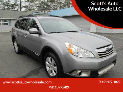 2011 Subaru Outback for sale at Scott's Auto Wholesale LLC in Locust Grove VA