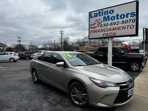 2016 Toyota Camry for sale at Latino Motors in Aurora IL