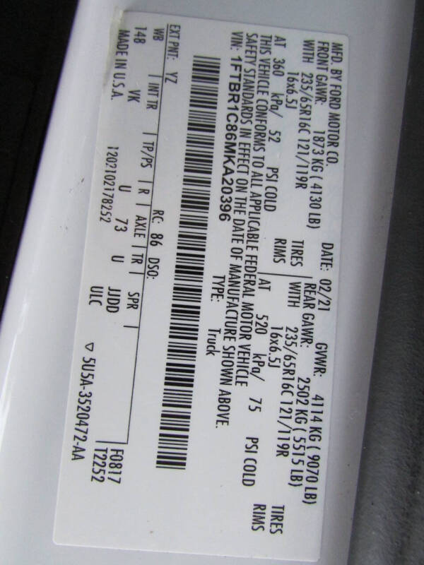 2021 Ford Transit 250