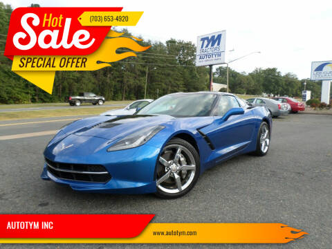 2014 Chevrolet Corvette for sale at AUTOTYM INC. in Fredericksburg VA