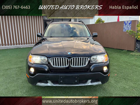 2007 BMW X3 for sale at UNITED AUTO BROKERS in Hollywood FL