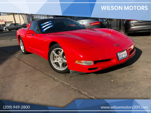 2001 Chevrolet Corvette for sale at WILSON MOTORS in Stockton CA