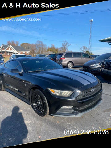 2015 Ford Mustang for sale at A & H Auto Sales in Greenville SC