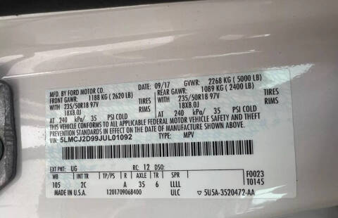 2018 Lincoln MKC Select