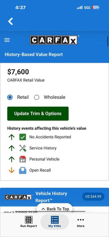 2017 Ford Fusion SE