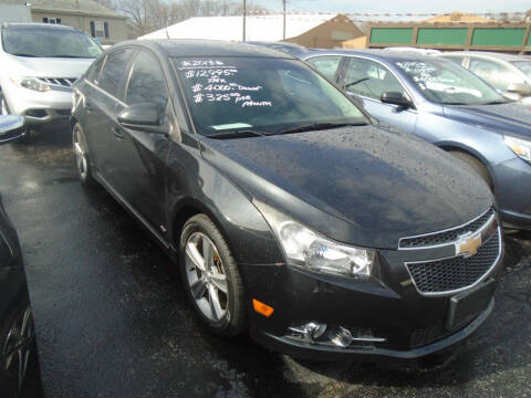 2013 Chevrolet Cruze for sale at River City Auto Sales in Cottage Hills IL