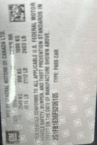 2015 Chevrolet Camaro LS