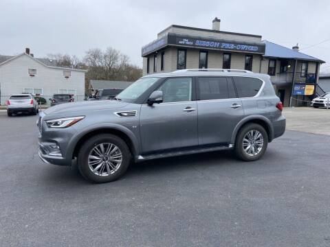 2018 Infiniti QX80 for sale at Sisson Pre-Owned in Uniontown PA