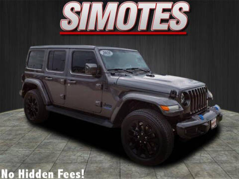 2021 Jeep Wrangler Unlimited for sale at SIMOTES MOTORS in Minooka IL