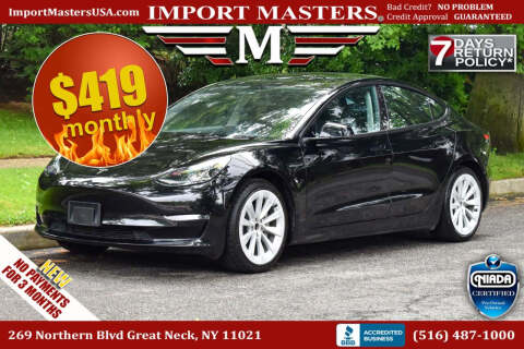 2022 Tesla Model 3 for sale at Import Masters in Great Neck NY